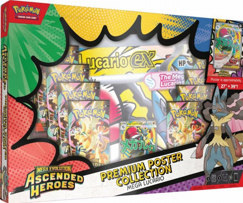 Pokemon TCG: Ascended Heroes Premium Poster Collection - Lucario